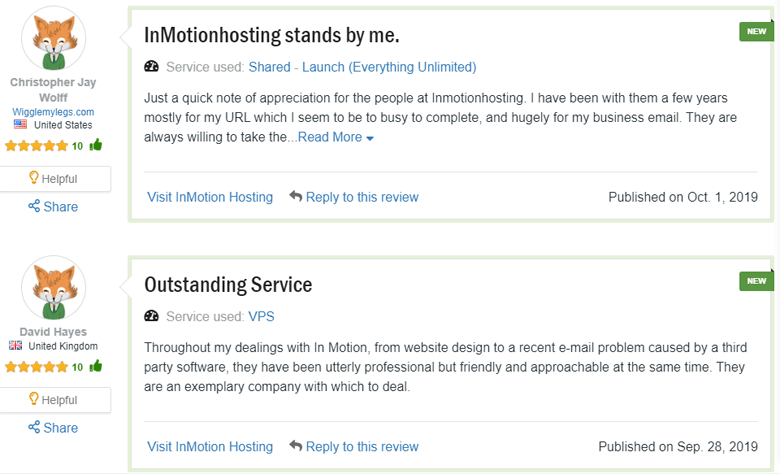 best inmotion hosting shared reviews